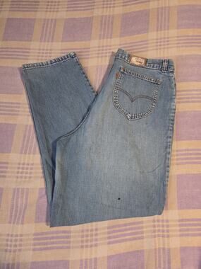 Vintage Levis 70s Orange Tab Wide Leg Pants Raver Faded Denim Culottes Scovill